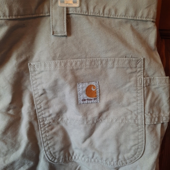 Carhartt Cotton Canvas Work Shorts Original Fit brown B147 TAN size 44 - Picture 11 of 13